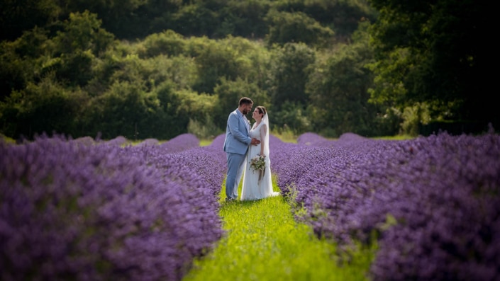 Hochzeitsfoto Lavendel
